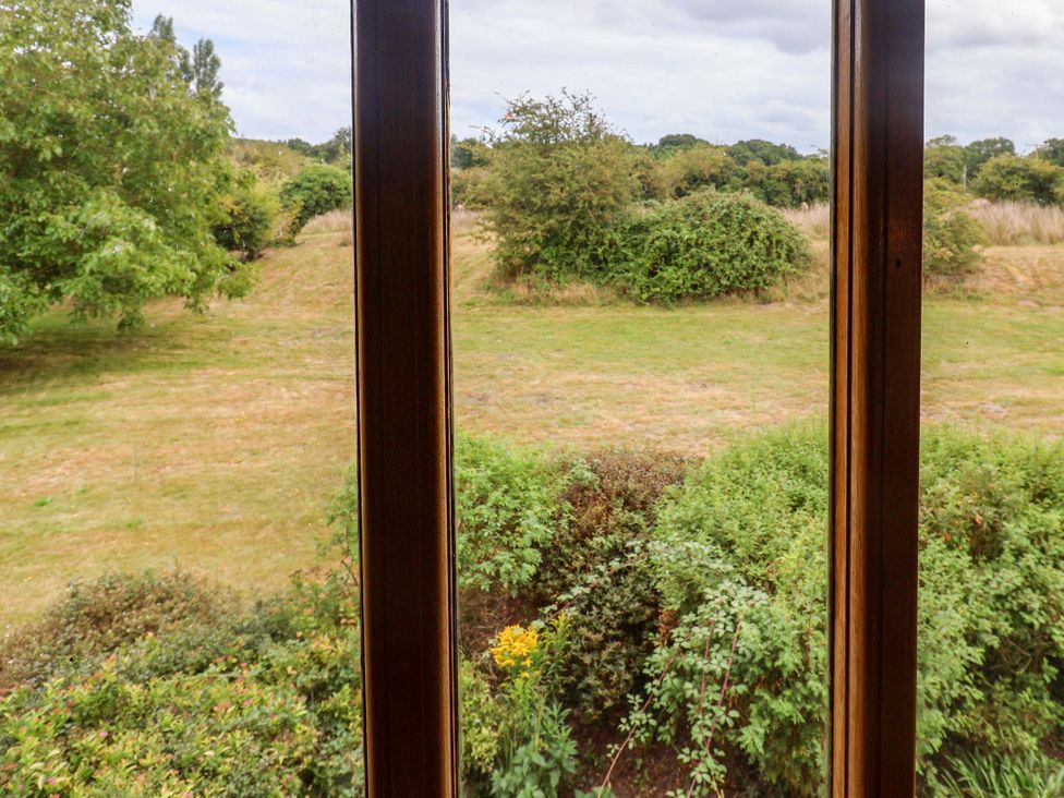 An outdoor view from a window at Keirs Cottage Carlton Colville