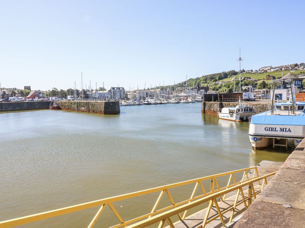 A marina with boats and a harbor at Lowther House in Whitehaven