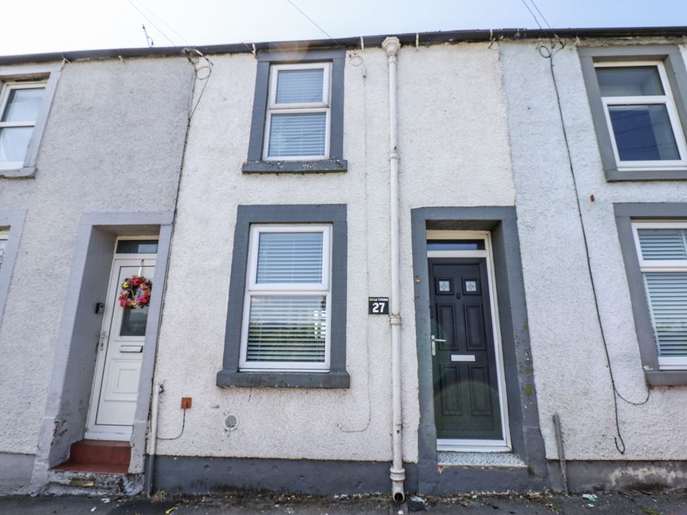 Exterior of a house with entrance doors and windows at Keekle Terrace in Cleator Moor