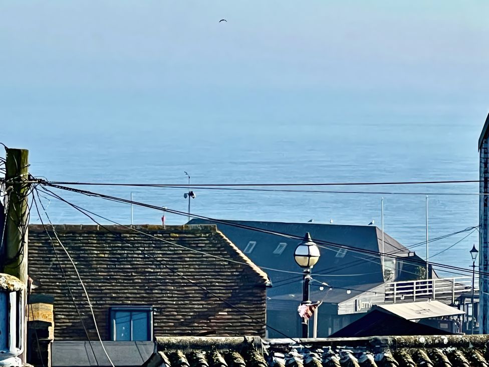 A view of the sea and surrounding buildings at Corner View in Broadstairs