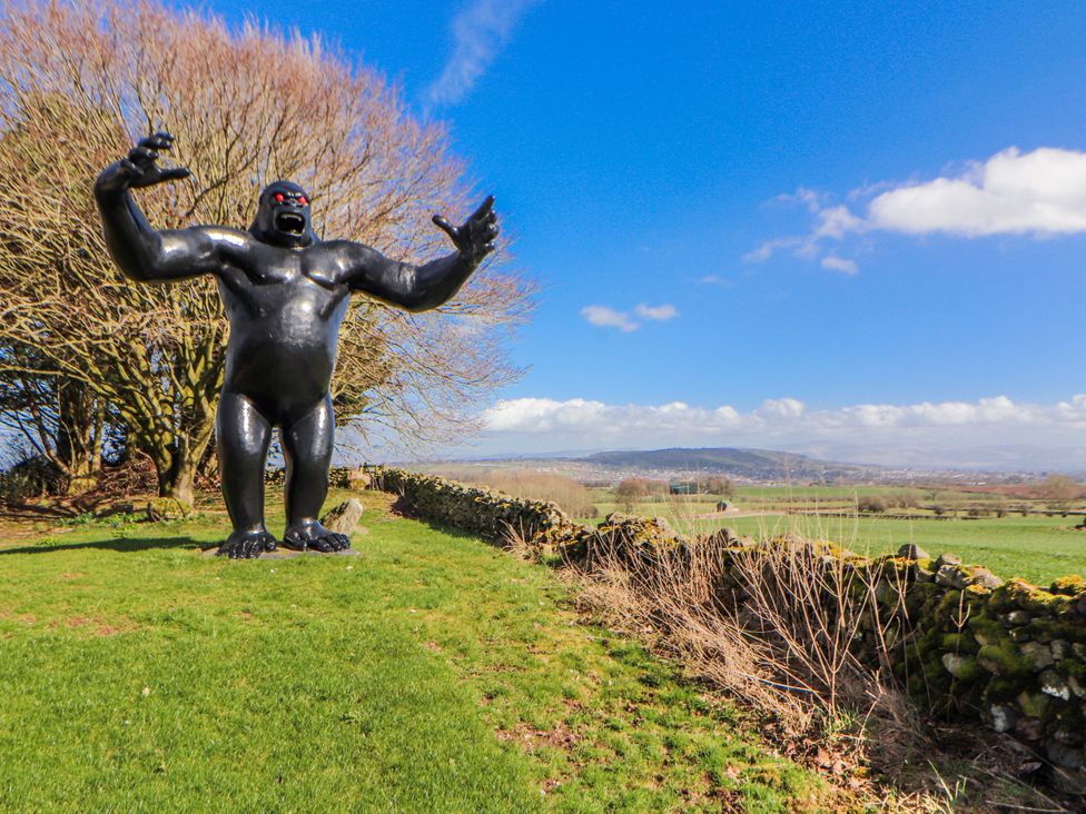 A gorilla sculpture in a field at Old Riggs Paddock in Penrith