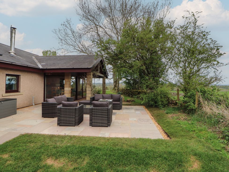 A patio area with a seating arrangement at Old Riggs Paddock near Penrith