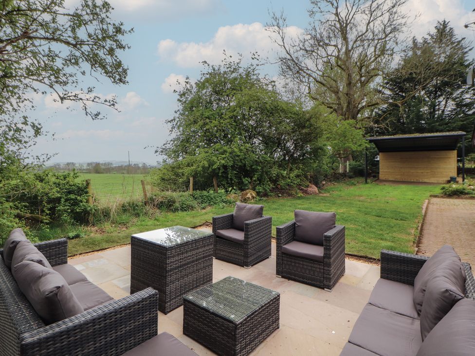Outdoor seating area with furniture at Old Riggs Paddock near Penrith