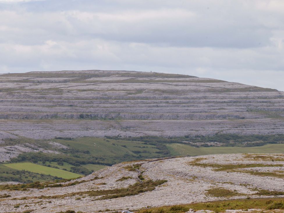 Landscape view of hills and grassland at Ash House Ballyvaughan