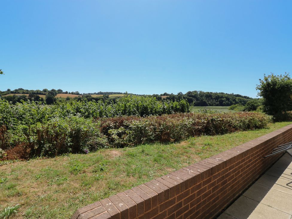 An outdoor view of shrubs and a field at Avocet in Newton Abbot