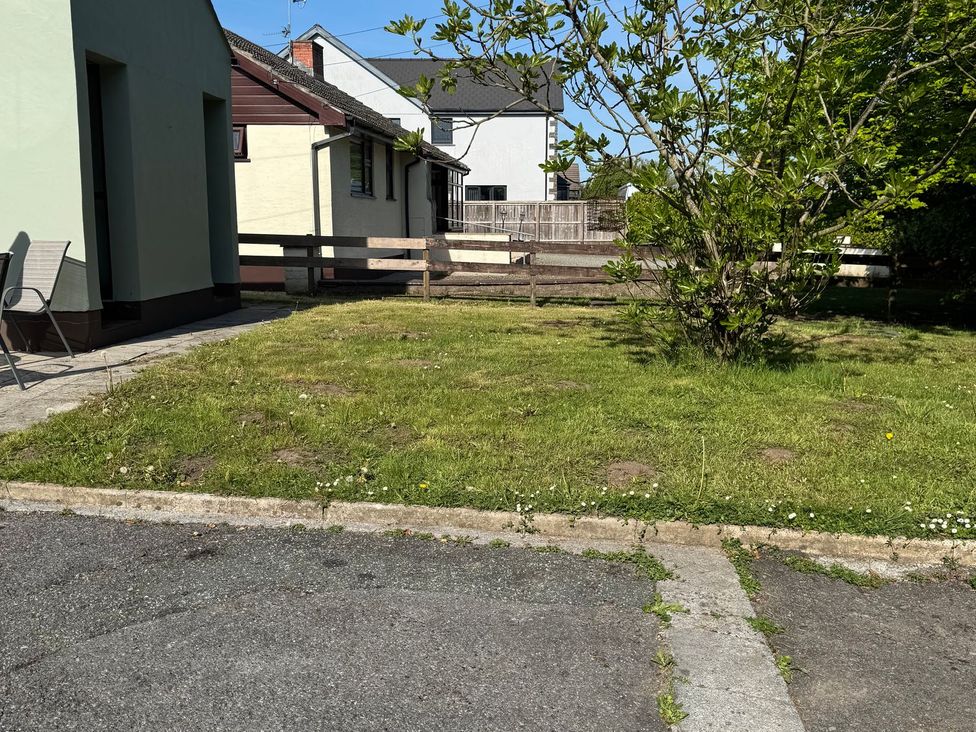 A garden with grass and a tree at Cuddfan in Narberth