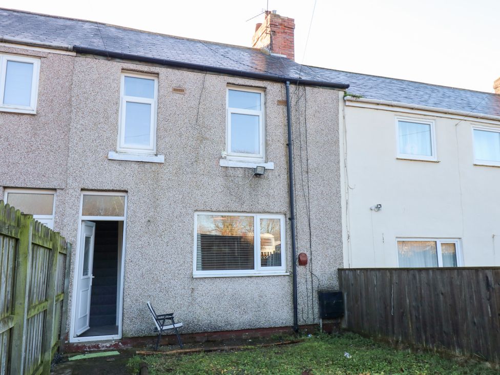 A rear view of a house with a yard at 16 Salvin Terrace Stockton-on-Tees