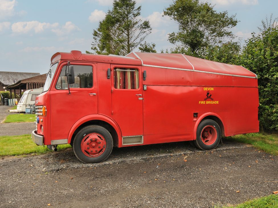 A fire truck parked outdoors at Dashing Dennis - 22 Chapmanswell near Launceston
