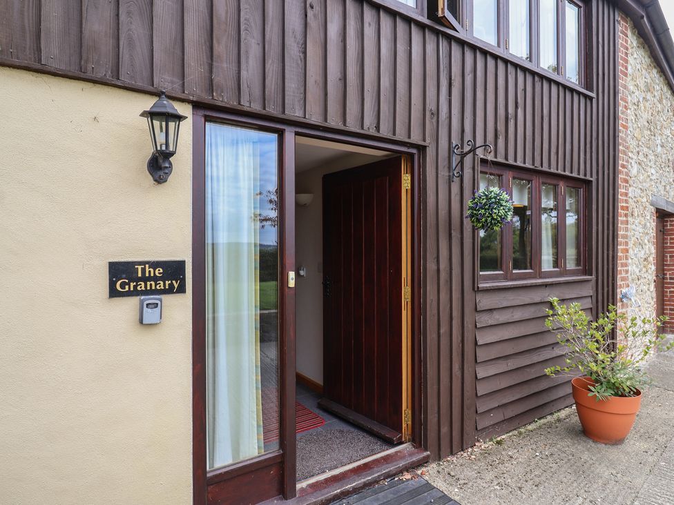 An entrance with a door and windows at The Granary Wyke Nr Axminster