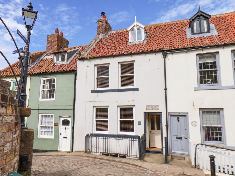 A street view of houses with doors and windows at Greenfingers in Whitby
