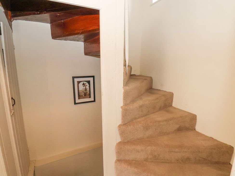 A staircase and door at Greenfingers in Whitby