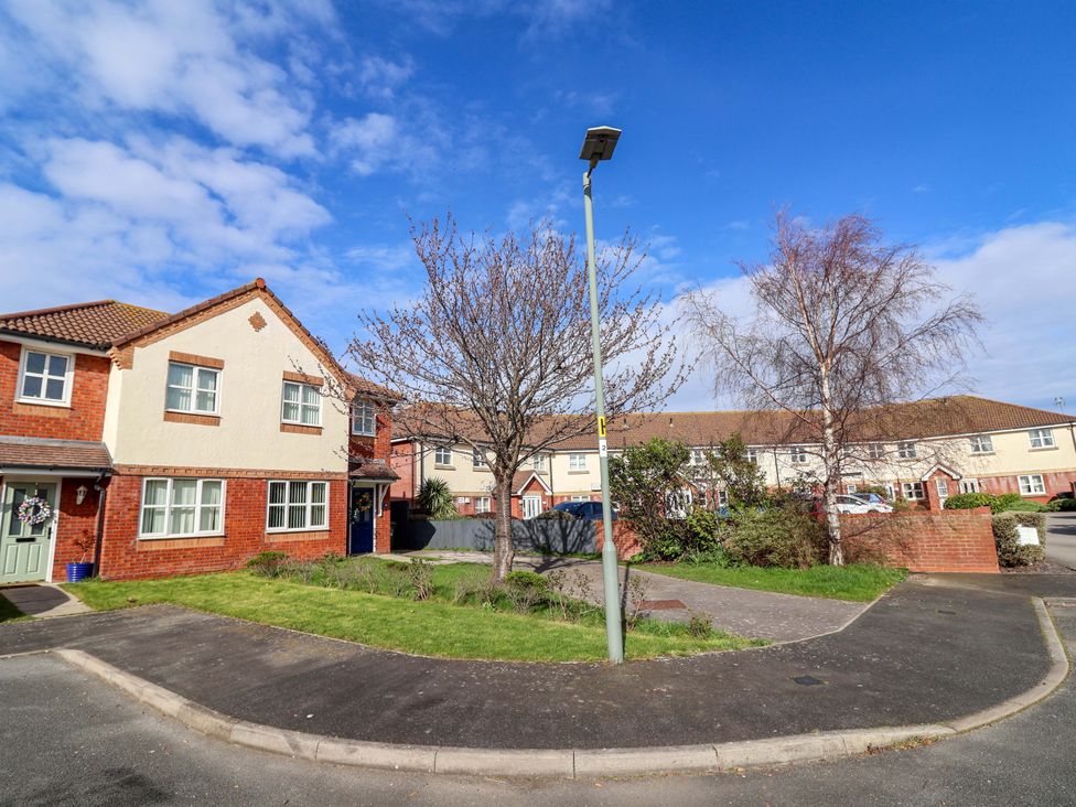 A residential area with houses and trees at The Beach Escape Prestatyn