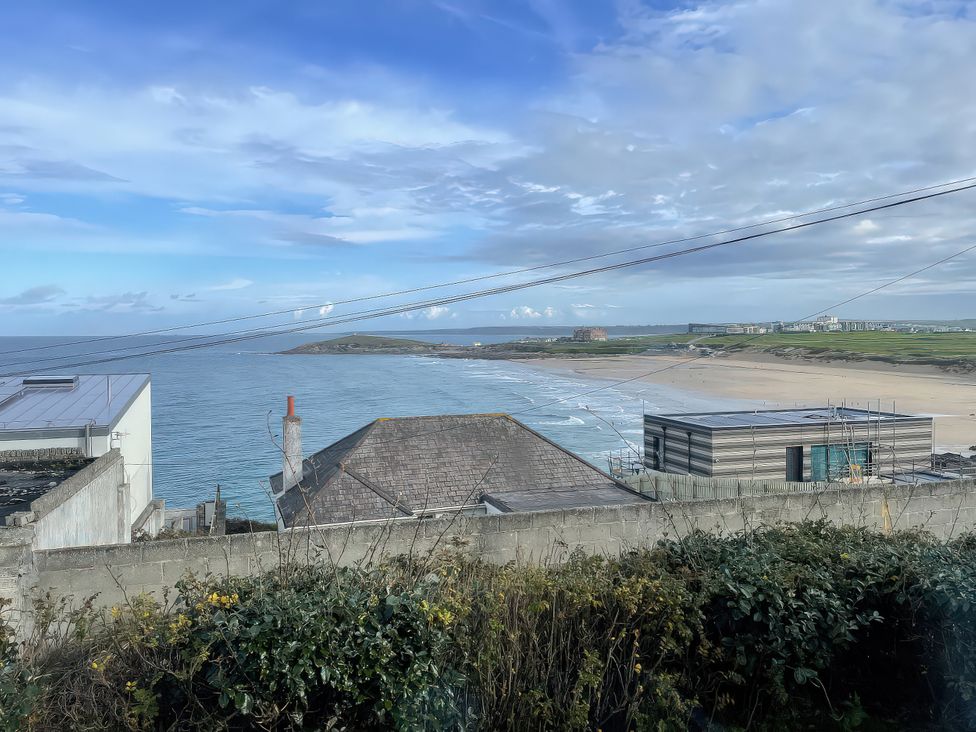 A view of the sea and beach at Surf View in Newquay