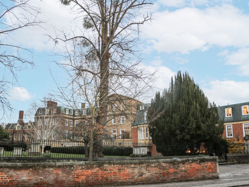 A view of buildings and trees at The Old School House in Windsor