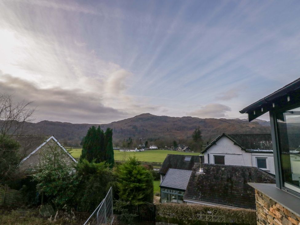 A view of houses and mountains at Two Hollens in Ambleside