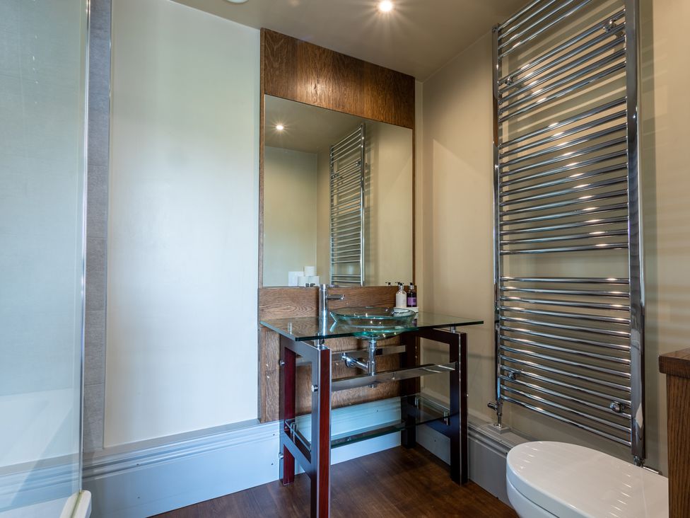 A bathroom with sink and toilet at Souterstead Torver near Coniston