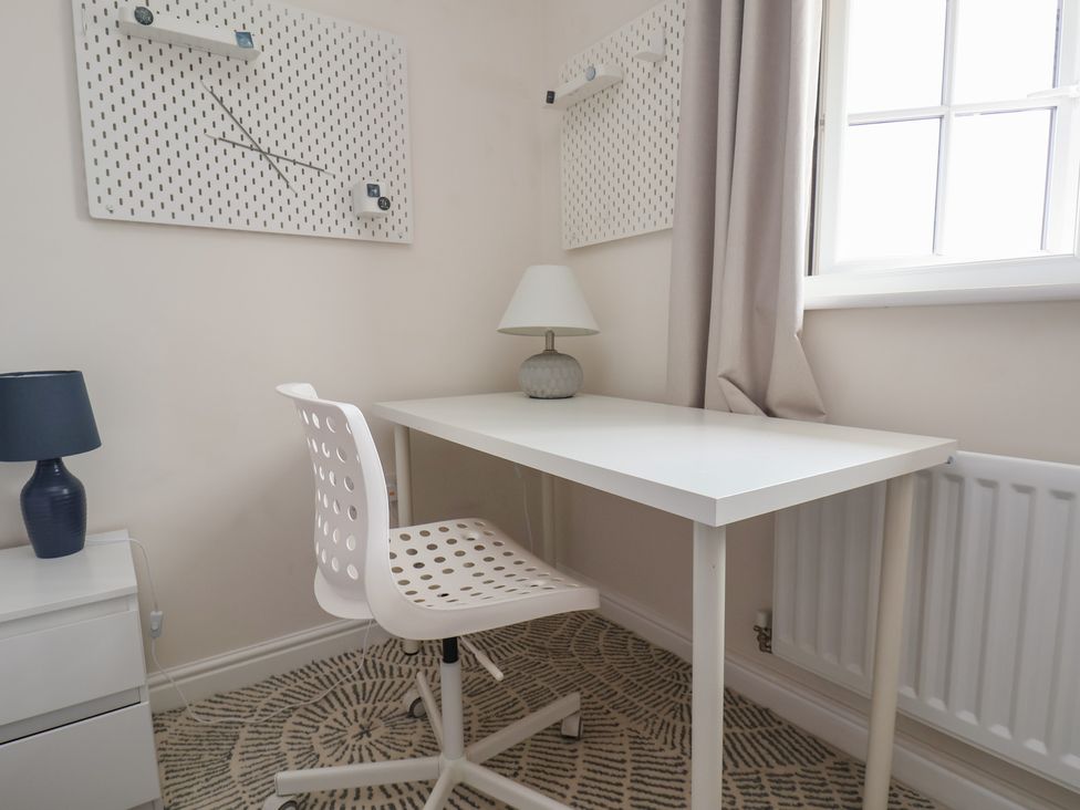 An office with a white desk and chair at 29 Ernest Dawes Avenue Priorslee near Telford