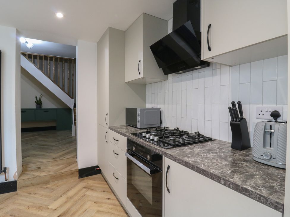 A kitchen with cabinetry and appliances at Seibiant in Ramsgate