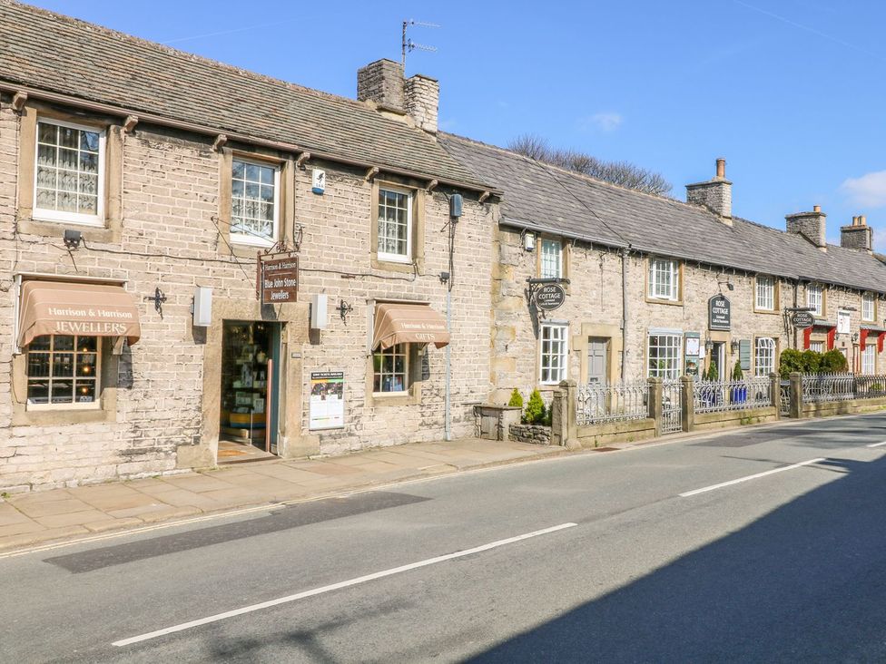 A street with shops at Bradshaw House in Hope Valley