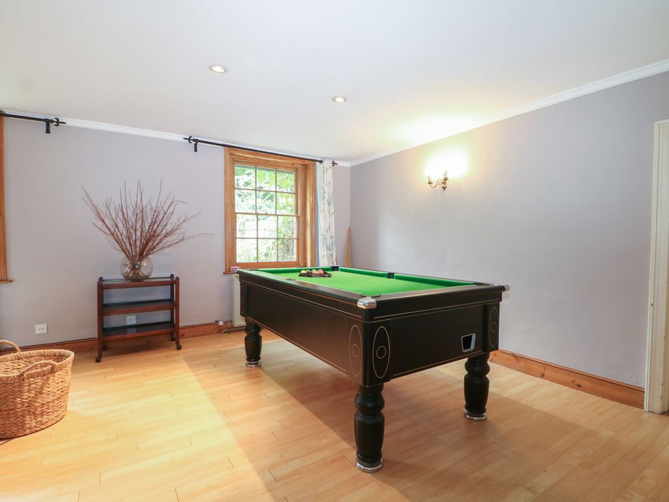 A games room with a pool table and a storage table at Old Vicarage in 