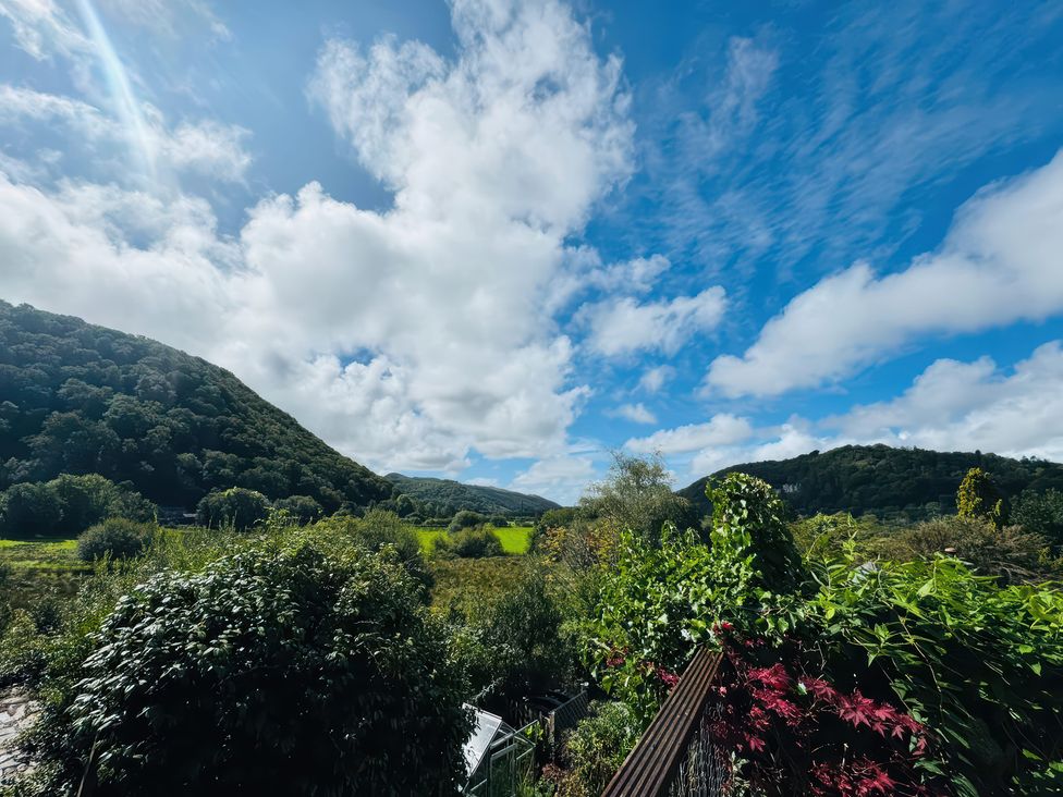 A landscape view of mountains and trees at The Old Post Office in null