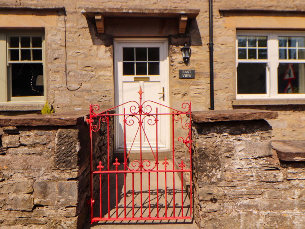 A gate and door at East View in Kirkby Stephen