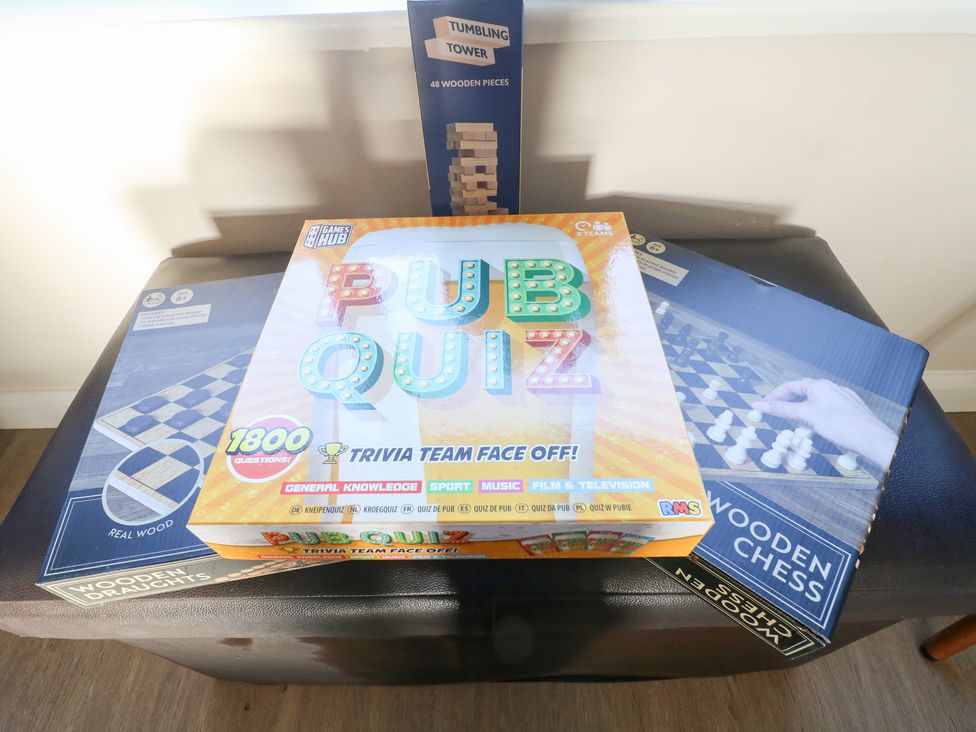 A collection of board games including pub quiz and chess at The Cuckoo's Rest in Melton Mowbray