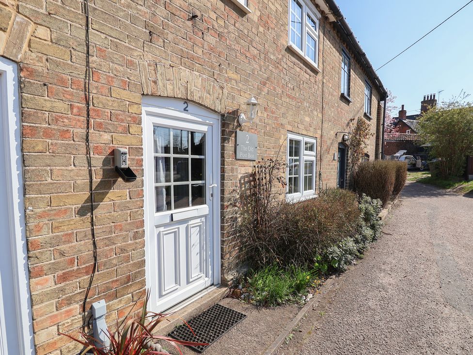 A door and pathway at The Old Post Box in Halesworth