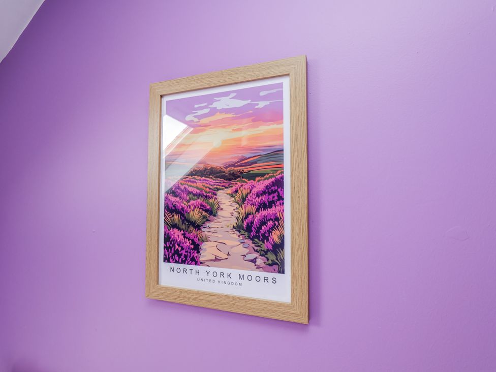 A framed wall art of North York Moors at Starlight Cottage