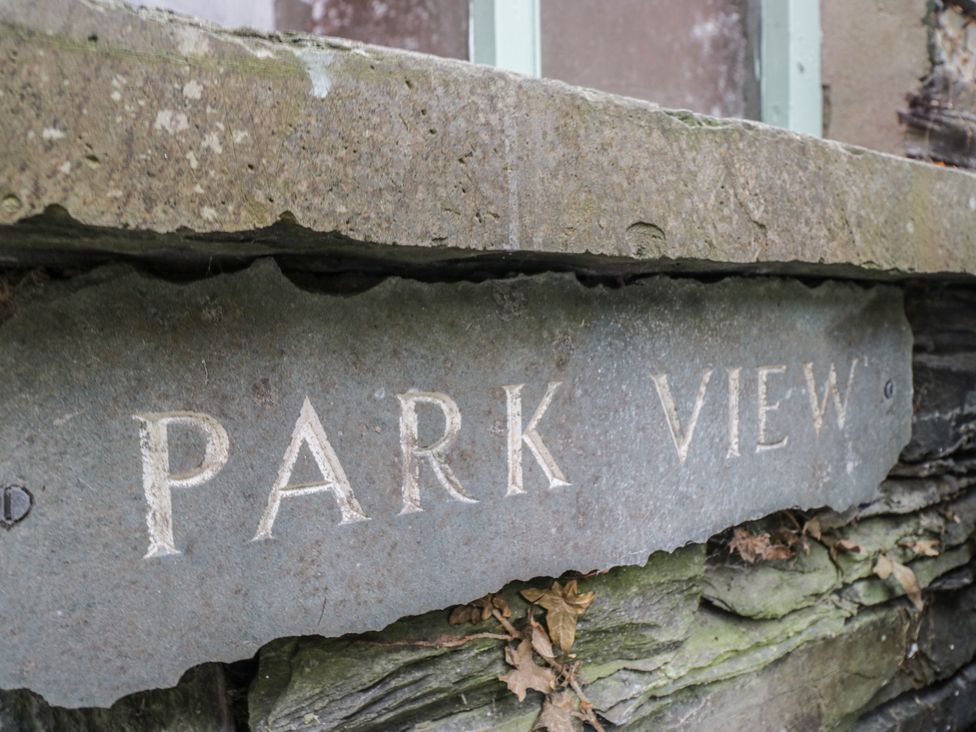 A sign reading PARK VIEW at Park View in Ambleside