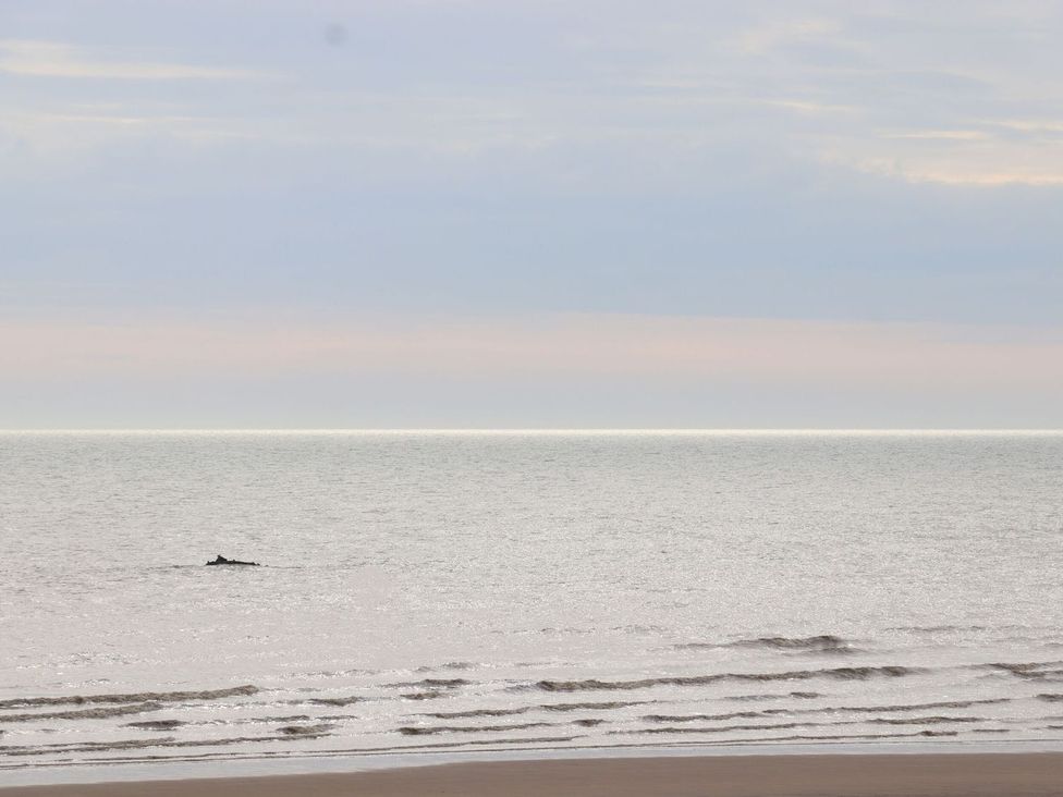 A view of the sea with waves at Greengates in Rye