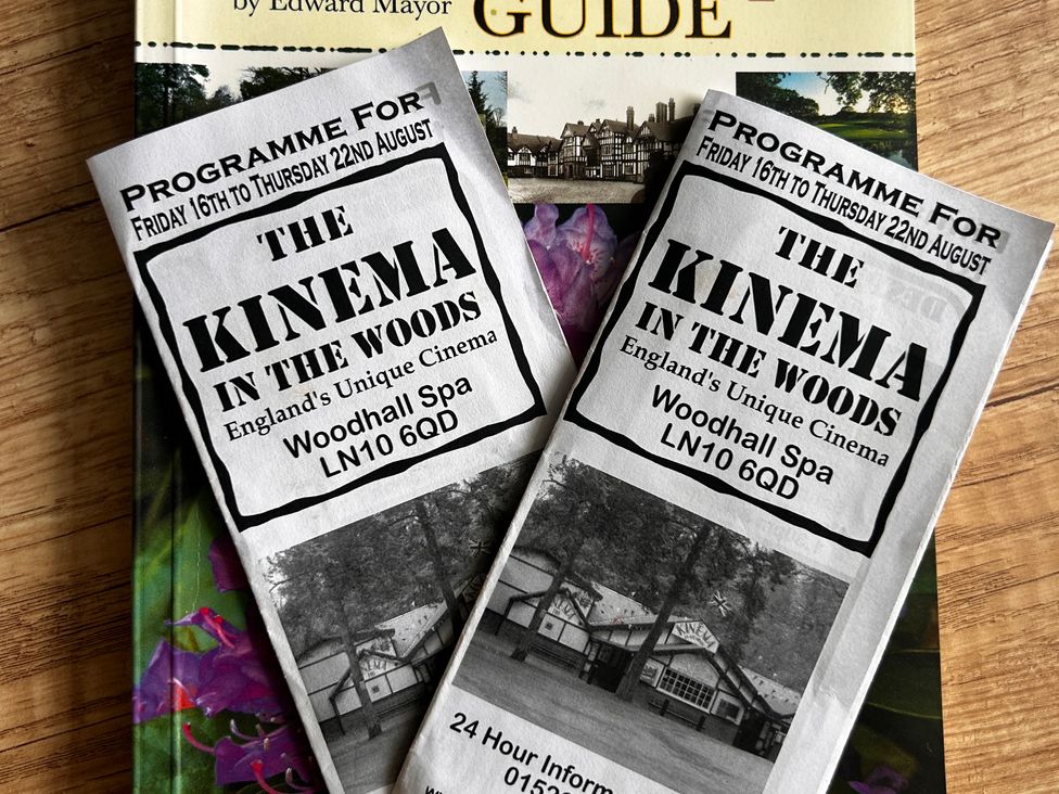 Two programmes for The Kinema in the Woods at Lakewood Retreat in Woodhall Spa