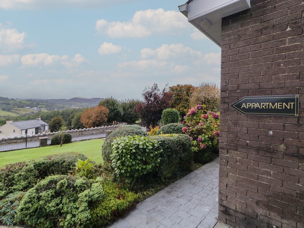 An outdoor view with a path and garden at Lake view House Apartment 