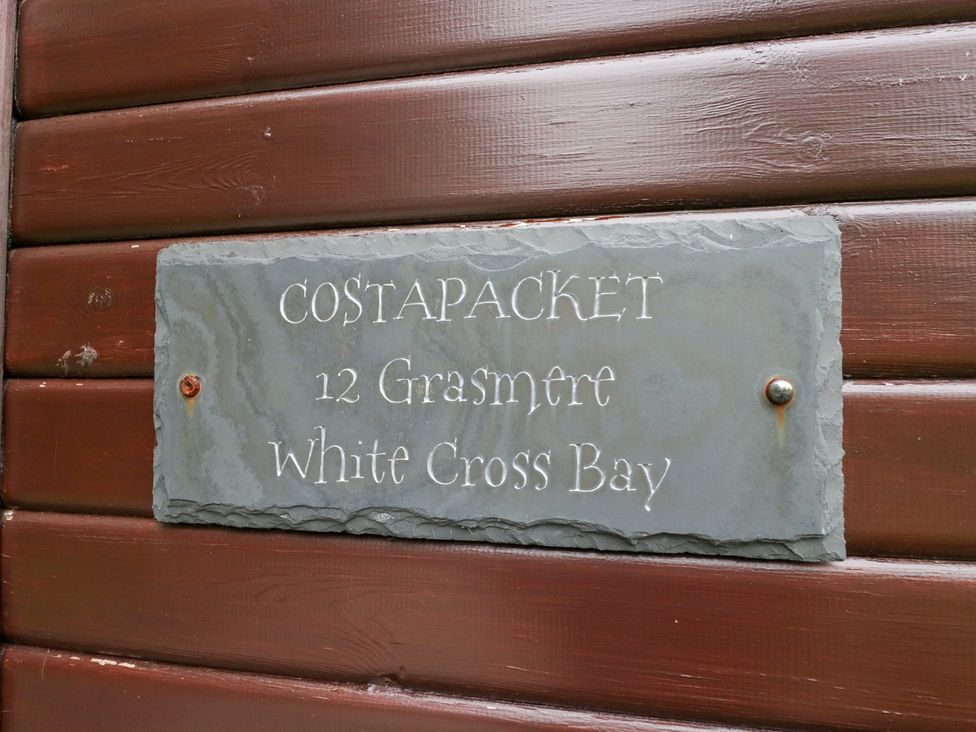 A sign for Costapacket 12 Grasmere White Cross Bay