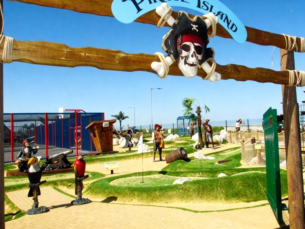A mini golf course with pirate theme at Lyons Robin Hood - Holiday Accommodation 20871 Rhyl