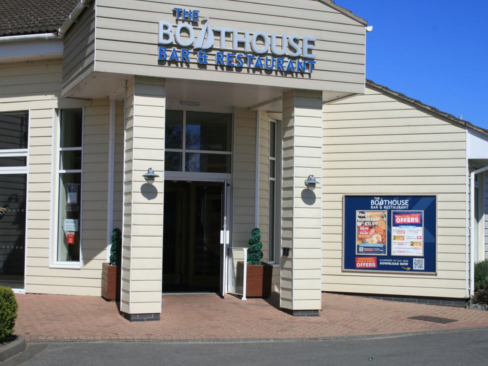 The entrance of The Boathouse Bar & Restaurant in Skegness