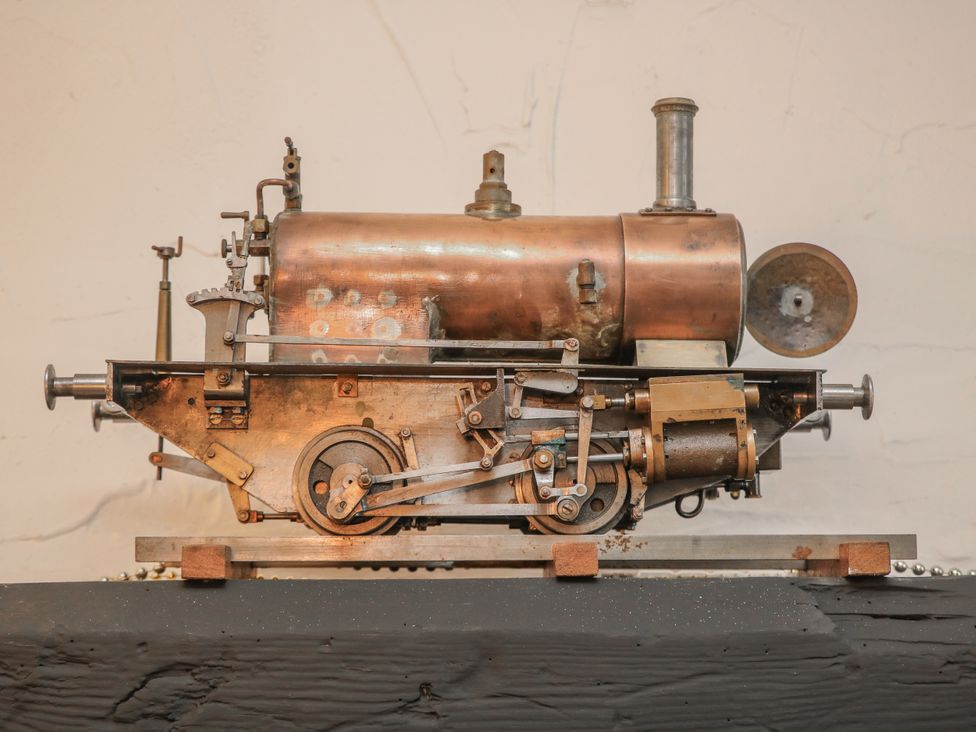 A steam engine model at Shunter’s Nook in Colwich
