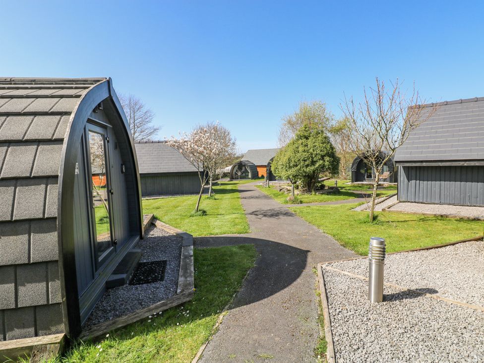 A pathway between glamping pods at Glamping Pod 1, Oldwalls, Llanrhidian, Gower