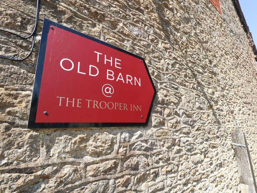 Sign for The Old Barn at The Trooper Inn in Stourton Caundle near Stalbridge
