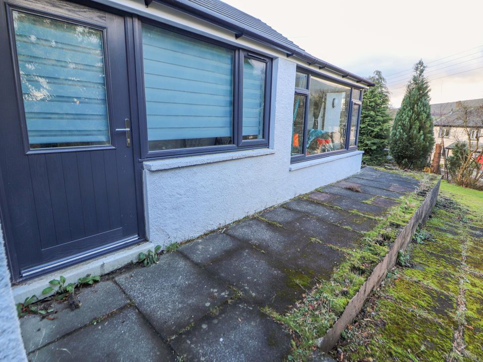 An exterior view of a house with a door and window at Westerlodge Threlkeld near Keswick