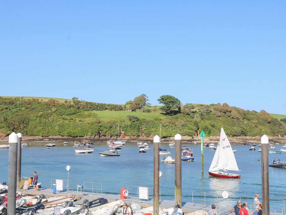 A view of boats at a marina at Quay cottage Salcombe