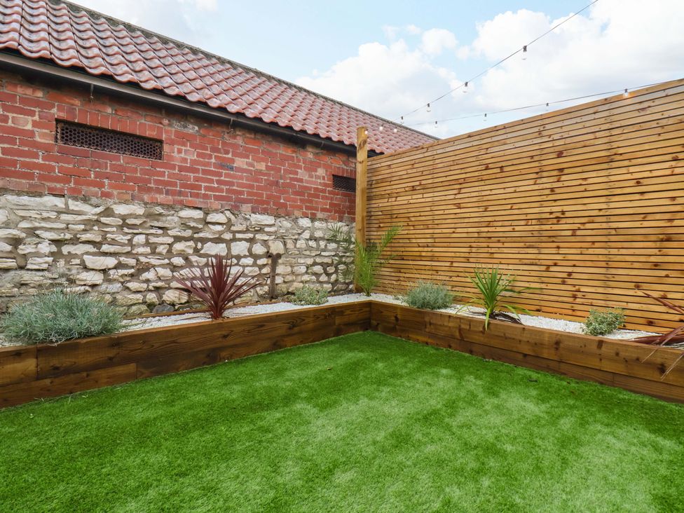 A garden with grass and plants at 23 Main Street 