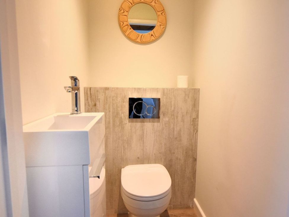 A bathroom with a sink and toilet at proposed 3 bed apartment in Lyme Regis