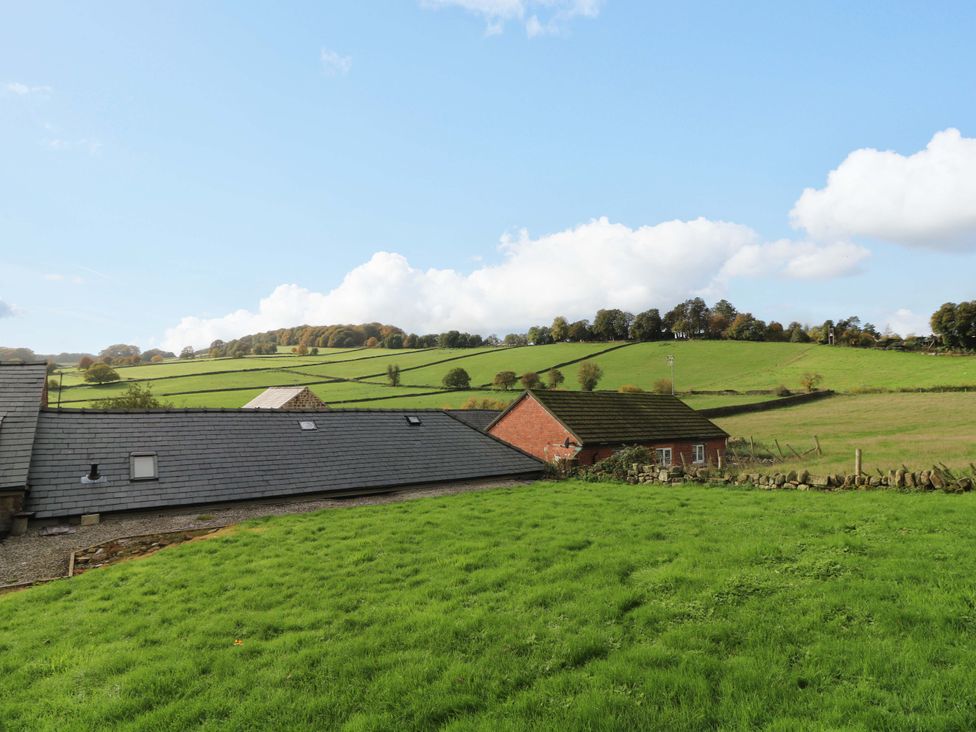 An outdoor view of fields and buildings at The Annex in Belper