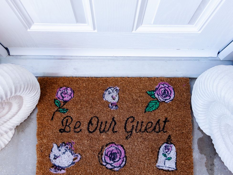 A doormat with a design at Wee Jules By The Sea