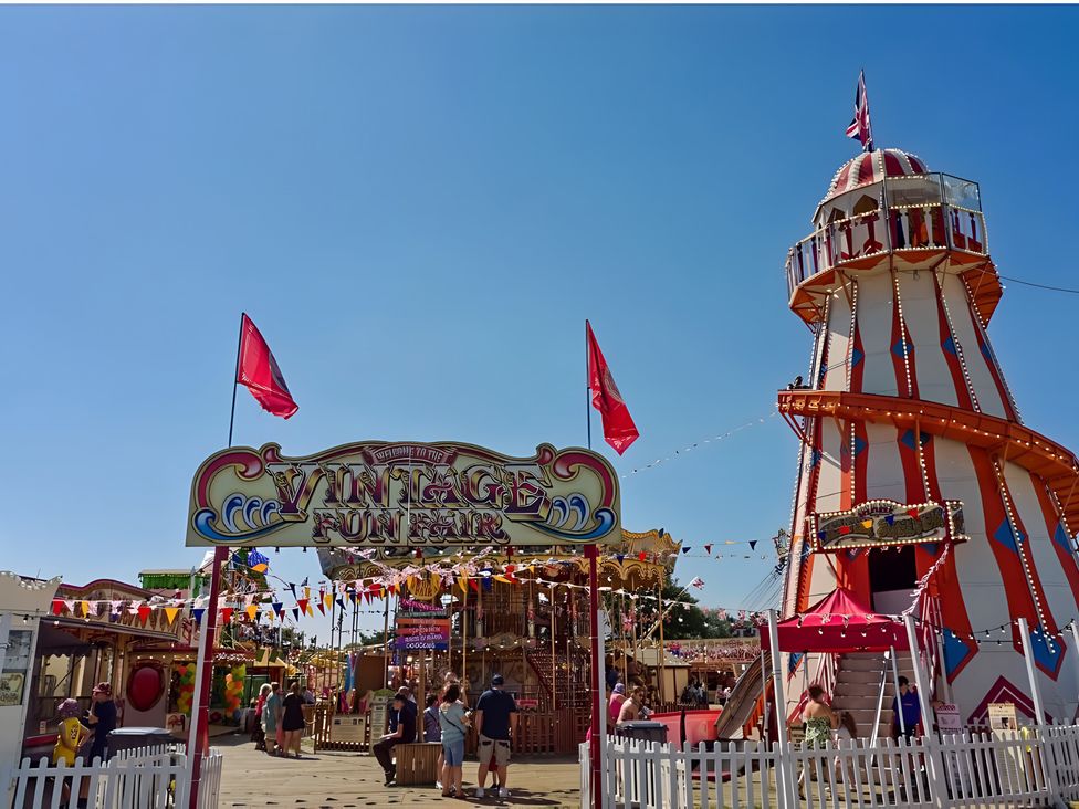 A carnival with rides and attractions at Vintage Fun Fair
