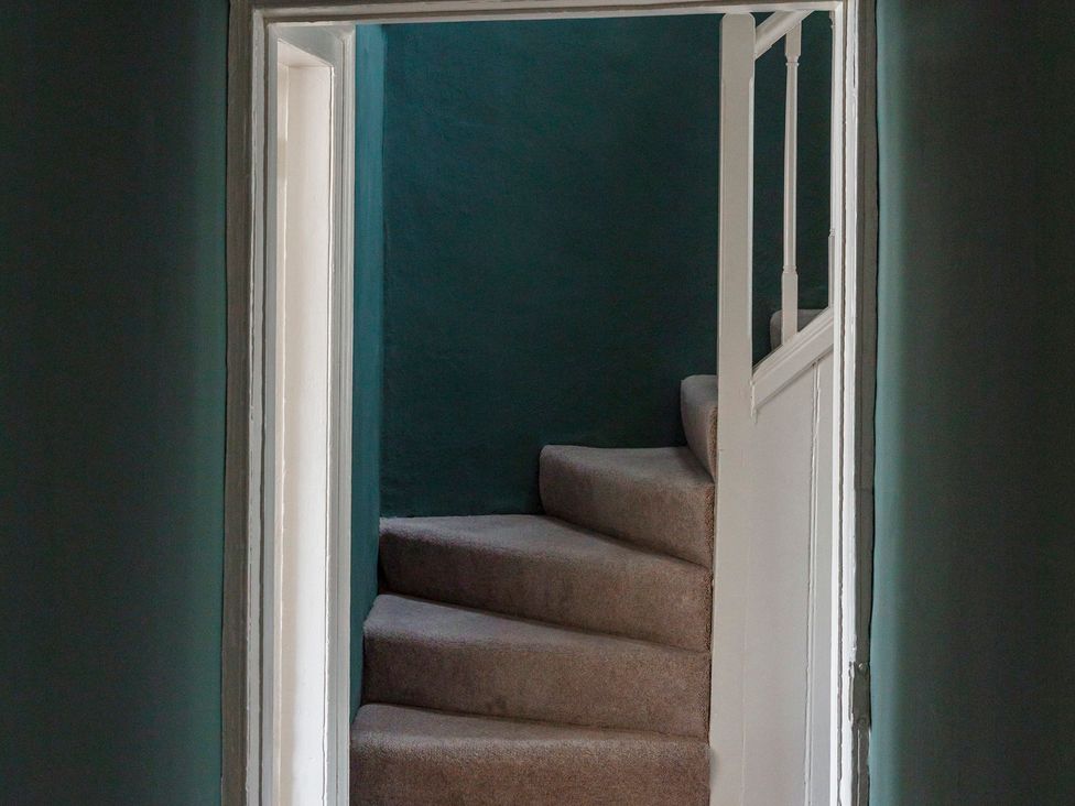 A staircase leading up to another level at Stay Robun