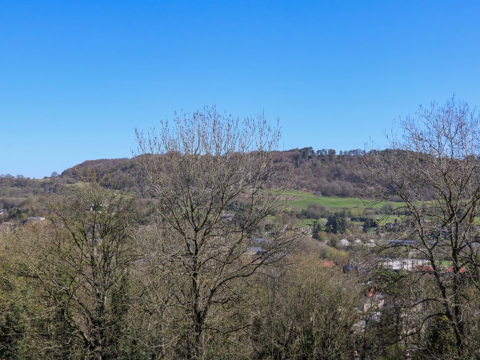 A view of hills and trees at 7 Catcliffe Cottages Bakewell
