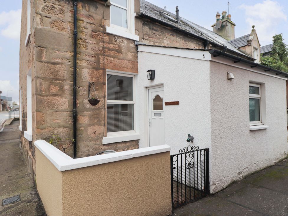 An exterior view of a house entrance at 1 Roseneath Terrace Nairn