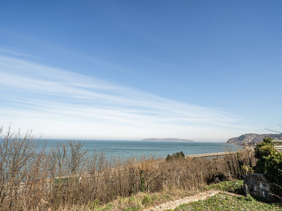 A view of the sea and sky at Blue Haven in Penmaenmawr